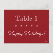 Komplett anpassbare Holidays Tischkarten Feiertagspostkarte (Rückseite)
