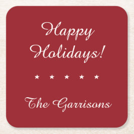 Komplett anpassbare Holidays Untersetzer