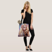 Komplett bedruckte Tragetasche, Medium Tasche (Am Model)