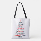 Komplett bedruckte Tragetasche, Medium Tasche (Rückseite)