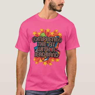 Komplett mit Stirnband 1980 Retro Vintage Gro T-Shirt