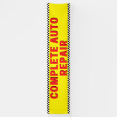 Komplette Reparatur des Auto Checked Flag Groß Gel Banner (Vertikal)