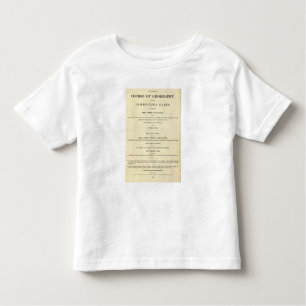 Kompletter Kurs des Titelblattes von Geografie Kleinkind T-shirt