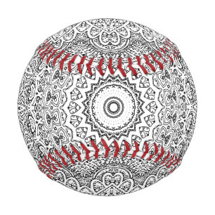 Komplex Mandala Muster Baseball