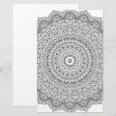 Komplex Mandala Muster Briefpapier (Vorne/Hinten)