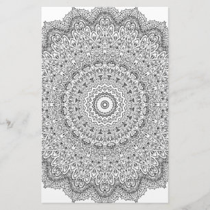 Komplex Mandala Muster Briefpapier