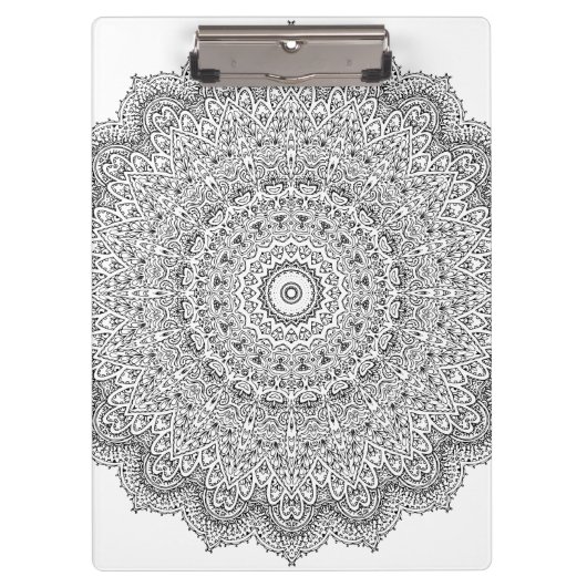 Komplex Mandala Muster Klemmbrett (Vorderseite)