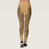 Komplex Mandala Muster Leggings (Rückseite)