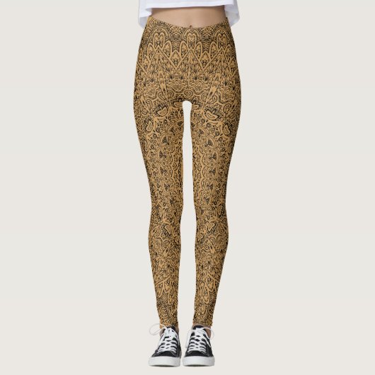 Komplex Mandala Muster Leggings (Vorderseite)