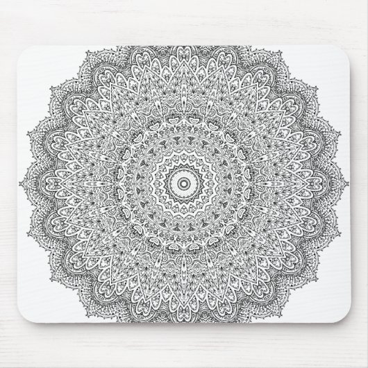 Komplex Mandala Muster Mousepad (Vorne)