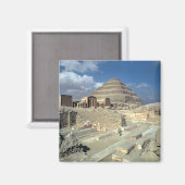 Komplex von Djoser einschließlich der Schrittpyram Magnet (Vorderseite/Rückseite)
