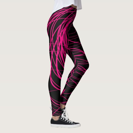 Komplex-wirbelndes Rosa - Leggings (Rechts)