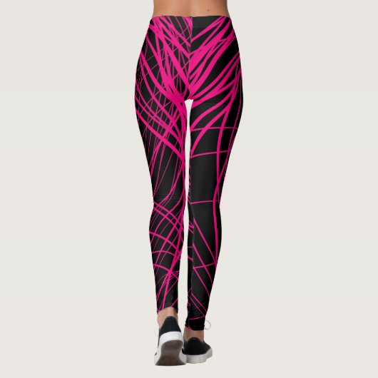 Komplex-wirbelndes Rosa - Leggings (Rückseite)