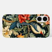 Komplexe Blumen mit Vogel Case-Mate iPhone Hülle (Rückseite (Horizontal))