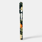 Komplexe Blumen mit Vogel Case-Mate iPhone Hülle (Rückseite / Links)