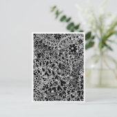 Komplexe Blumen und Herzen Postkarte (Stehend Vorderseite)