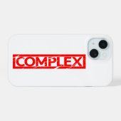 Komplexe Briefmarke iPhone 15 Hülle (Rückseite (Horizontal))