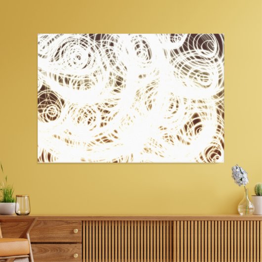 Komplexe Circular Multi - Canvas Print Leinwanddruck (Insitu (Wohnzimmer))