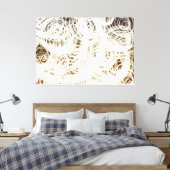 Komplexe Circular Multi - Canvas Print Leinwanddruck (Insitu (Schlafzimmer))