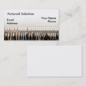 Komplexe Computernetz-Draht-Verbindung Visitenkarte (Vorne/Hinten)