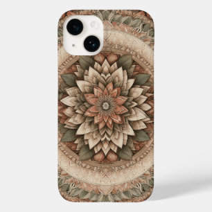 Komplexe erdige Blumen Geometrie - Vintage Botanik Case-Mate iPhone 14 Hülle