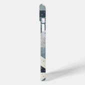 Komplexe geometrische Formen in Grau Case-Mate iPhone Hülle (Rückseite / Links)