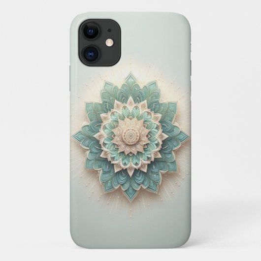 Komplexe geschichtete geometrische Blüte - Moderne Case-Mate iPhone Hülle (Rückseite)