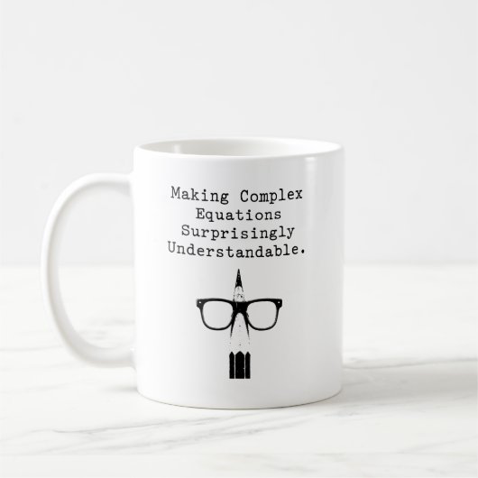 Komplexe Gleichungen verständlich machen Kaffeetasse (Links)