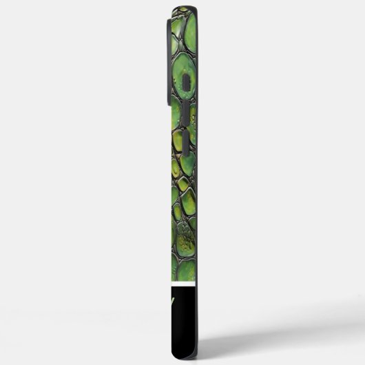 Komplexe grüne Schlangenmuster Case-Mate iPhone Hülle (Rückseite / Links)
