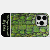 Komplexe grüne Schlangenmuster Case-Mate iPhone Hülle (Rückseite (Horizontal))