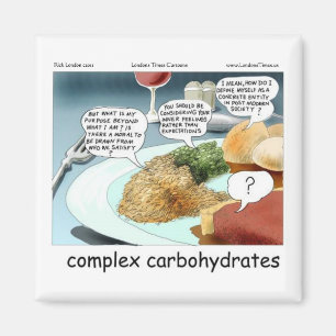 Komplexe Kohlenhydrate Lustiger Comic Philosophie  Magnet