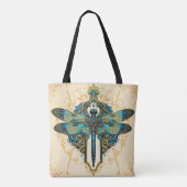 Komplexe Libellen-Kunst Tasche (Rückseite)