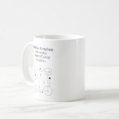 Komplexe Mathematik vereinfachen | Schöne Konzepte Kaffeetasse (Vorderseite Links)