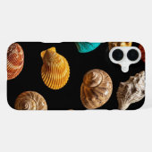 Komplexe Meeresmuscheln iPhone Hülle (Rückseite (Horizontal))