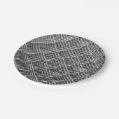 Komplexe Metallstruktur Pappteller (Schrägansicht)