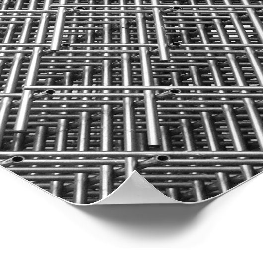 Komplexe Metallstruktur Poster (Ecke)