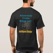 Komplexe molekulare Ebene = Intelligentes Design T-Shirt (Rückseite)