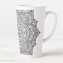 Komplexe schwarze Linien-Mandala-Kunst