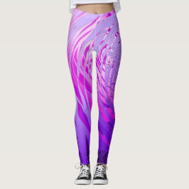 Komplexe Spirale Lila - Leggings