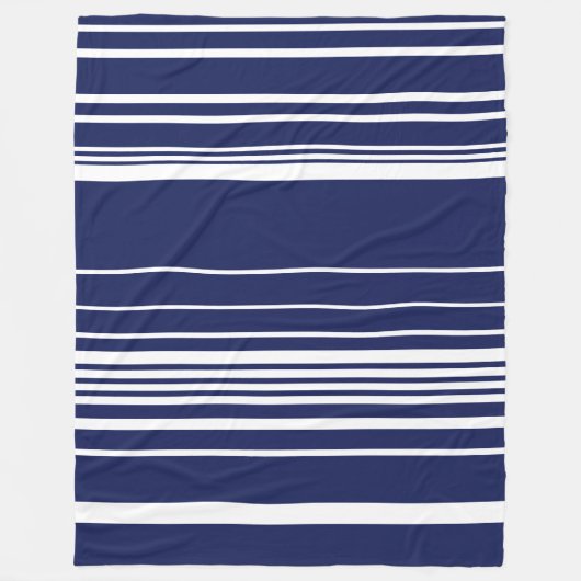 Komplexe Streifen - blau Fleecedecke (Vorderseite)