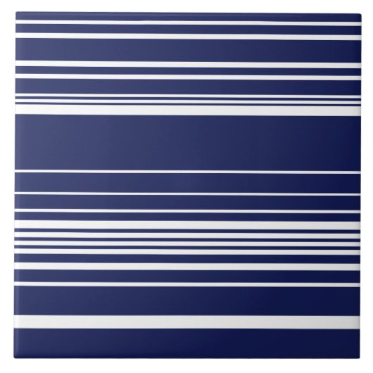 Komplexe Streifen - blau Fliese (Vorderseite)