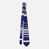 Komplexe Streifen - blau Krawatte (Rückseite)