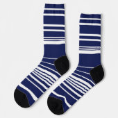 Komplexe Streifen - blau Socken (Linkes Detail)