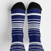 Komplexe Streifen - blau Socken (Oben)