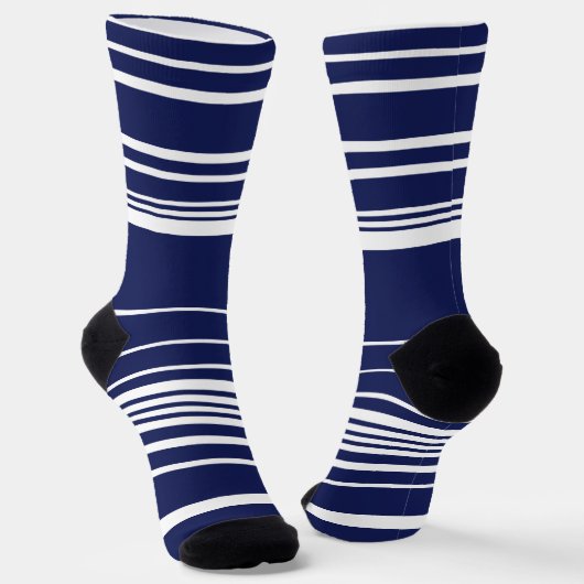 Komplexe Streifen - blau Socken (Gewinkelt)