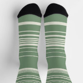 Komplexe Streifen in Grün Socken (Oben)