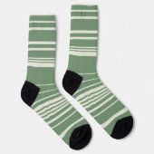 Komplexe Streifen in Grün Socken (Rechts)
