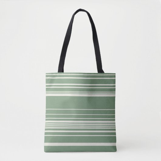 Komplexe Streifen in Grün Tasche (Vorderseite)