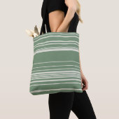 Komplexe Streifen in Grün Tasche (Von Nahem)