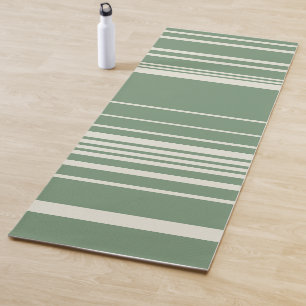 Komplexe Streifen in Grün Yogamatte